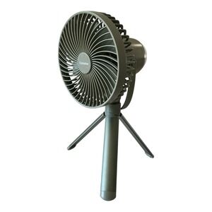 Camelion - Rechargeable Camping Fan with LED Light -‎ Tripod Included